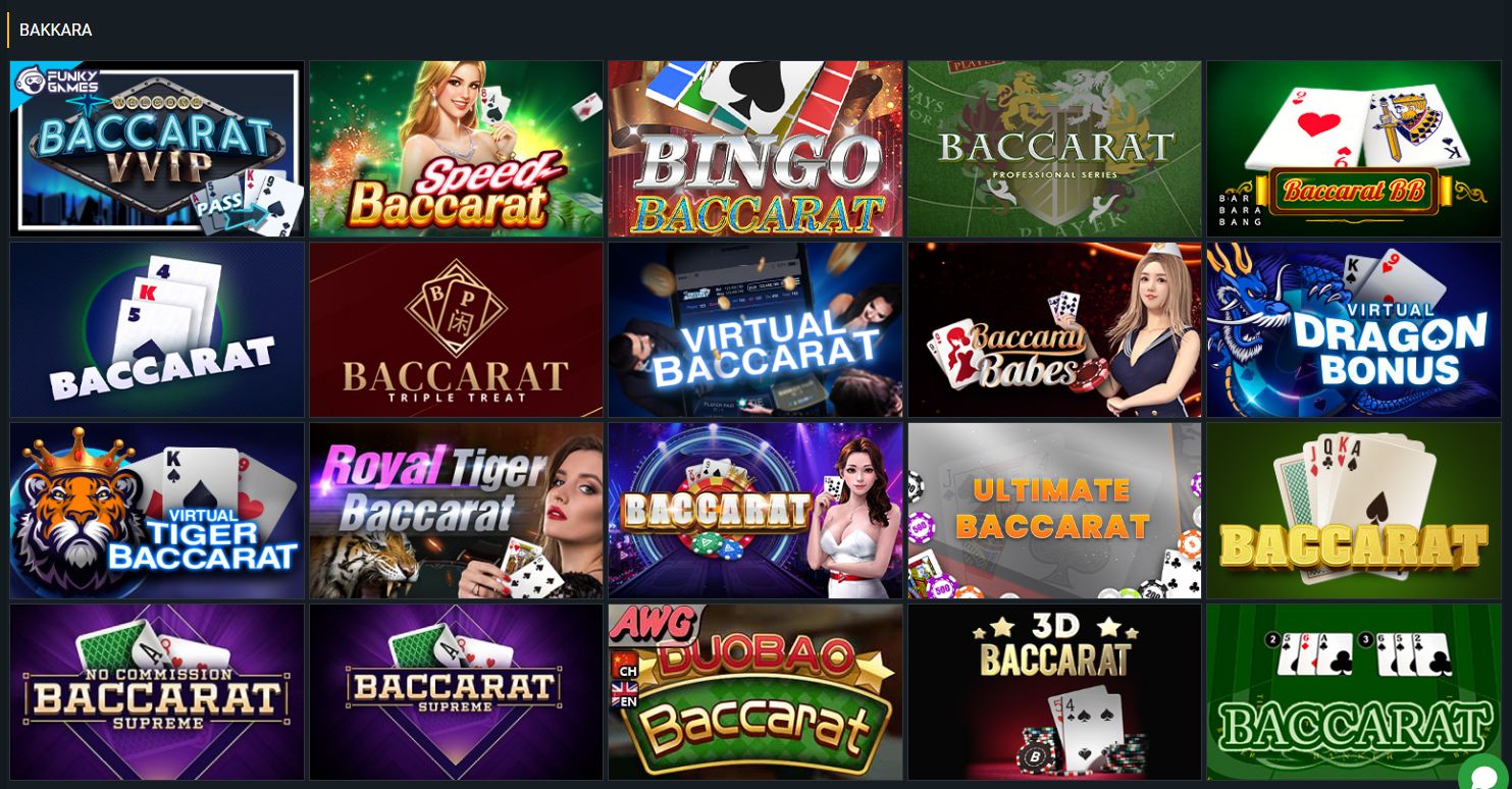 Baccarat klassik kart oyunudu