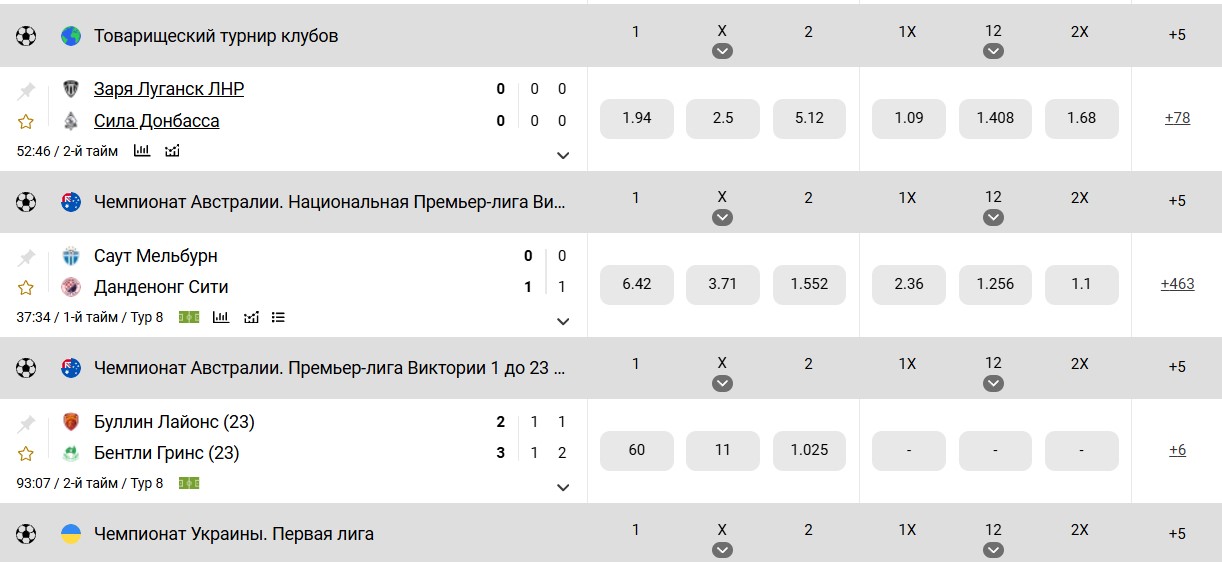 Ставки на футбол в Melbet AZ